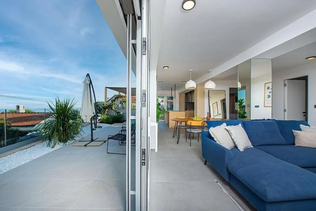 Apartment Starfish With Private Pool And Magnificent Sea View Opatija 0*,